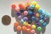 40 9mm Acrylic Striped Round Mix